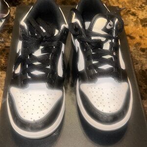 Nike Kids Black and White Sneakers